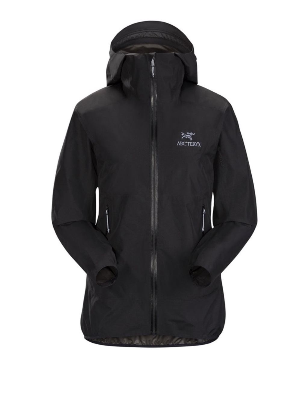 Arc’teryx Women’s Black  Zeta Fl Rain Jacket Size Medium Goretex Full Zip-tex